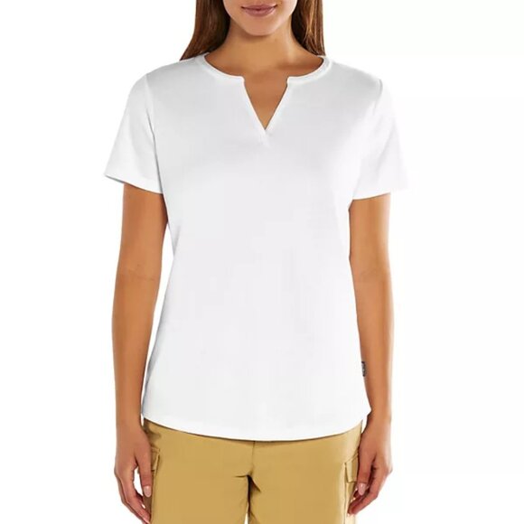 Eddie‎ Bauer Women's Soft Easy Fit Short Sleeve V Neck Tee - Picture 1 of 5